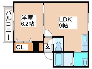 ＤＯ　ＣＬＡＳＵＫＡの物件間取画像